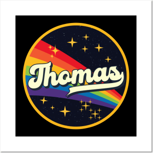 Thomas // Rainbow In Space Vintage Style Posters and Art